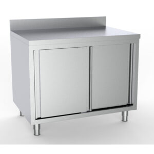 Combisteel 600 Arbeitstisch Schiebetüren Aufkantung 1200 – Breite 1200 – Art.-Nr.: 7333.0226