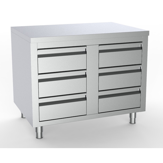 Combisteel 700 Arbeitstisch mit 6 Schubladen 1000 Combisteel 700 Arbeitstisch mit 6 Schubladen 1000