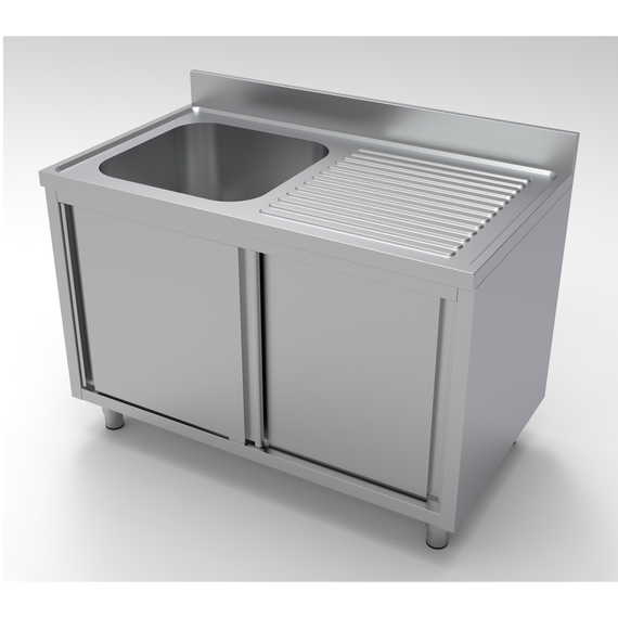 Combisteel 700 Spültisch Schiebetüren 1 Links 1200 Combisteel 700 Spültisch Schiebetüren 1 Links 1200