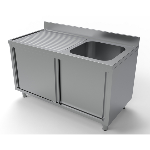 Combisteel 700 Spültisch Schiebetüren 1 Rechts 1400 Combisteel 700 Spültisch Schiebetüren 1 Rechts 1400