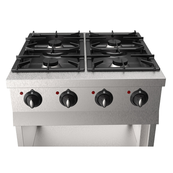 Combisteel Base 700 Gasherd 4 Br. – Breite 700 1 Combisteel Base 700 Gasherd 4 Br. – Breite 700