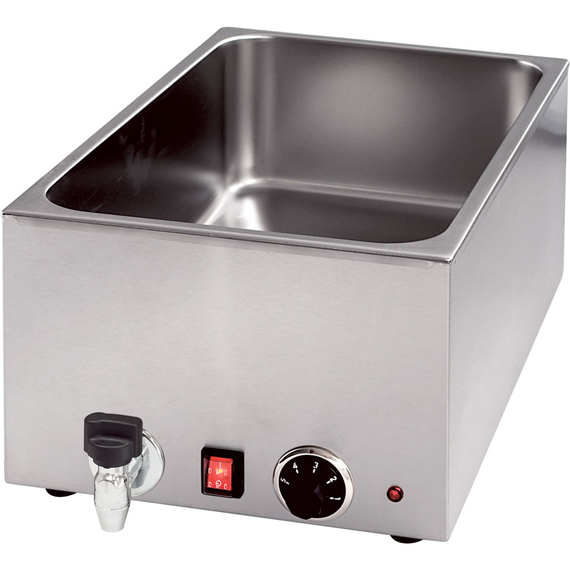 Stalgast Edelstahl Bain-Marie mit Ablasshahn GN1/1 150 mm Höhe Stalgast Edelstahl Bain-Marie mit Ablasshahn GN1/1 150 mm Höhe