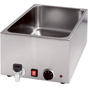 Stalgast Edelstahl Bain-Marie mit Ablasshahn GN1/1 200 mm Höhe
