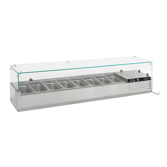 Combisteel Aufsatzvitrine 1/3 Gn X 8 Combisteel Aufsatzvitrine 1/3 Gn X 8