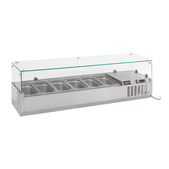 Combisteel Aufsatzvitrine 1/4 Gn X 10 Combisteel Aufsatzvitrine 1/4 Gn X 10