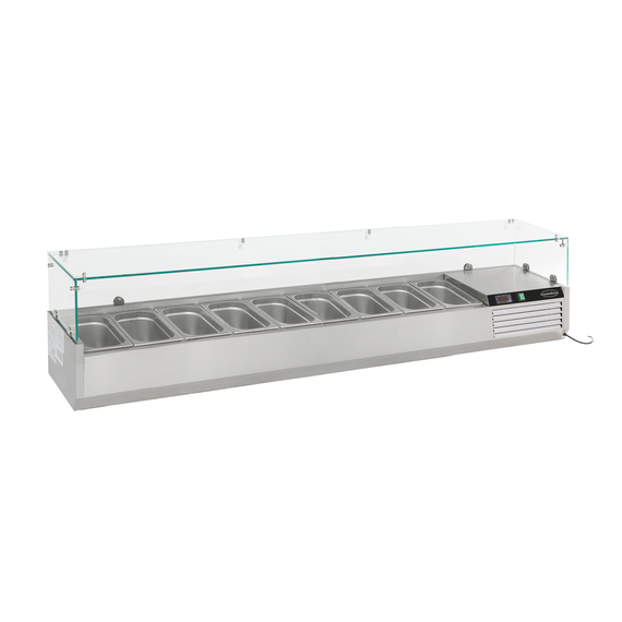 Combisteel Aufsatzvitrine 1/3 Gn X 9 Combisteel Aufsatzvitrine 1/3 Gn X 9