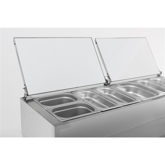 Combisteel Standard Line Saladette 2 Türen 6X1/3Gn Behälter 4 Combisteel Standard Line Saladette 2 Türen 6X1/3Gn Behälter
