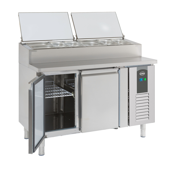 Combisteel Standard Line Saladette 2 Türen 6X1/3Gn Behälter 2 Combisteel Standard Line Saladette 2 Türen 6X1/3Gn Behälter