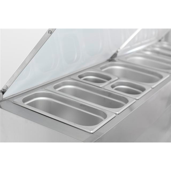 Combisteel Standard Line Saladette 3 Türen 8X1/3Gn Behälter 4 Combisteel Standard Line Saladette 3 Türen 8X1/3Gn Behälter