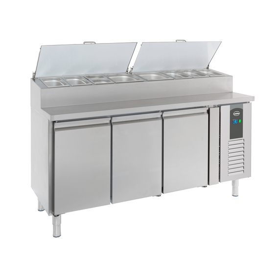 Combisteel Standard Line Saladette 3 Türen 8X1/3Gn Behälter 1 Combisteel Standard Line Saladette 3 Türen 8X1/3Gn Behälter