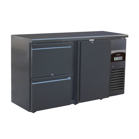 Combisteel Standard Line Barkühler Schwarz 1 Tür Und 2 Schubladen Combisteel Standard Line Barkühler Schwarz 1 Tür Und 2 Schubladen