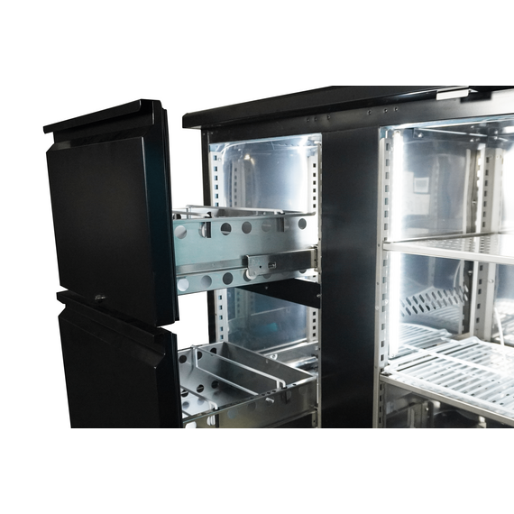 Combisteel Standard Line Barkühler Schwarz 2 Türen Und 2 Schubladen – Breite 2002 2 Combisteel Standard Line Barkühler Schwarz 2 Türen Und 2 Schubladen – Breite 2002