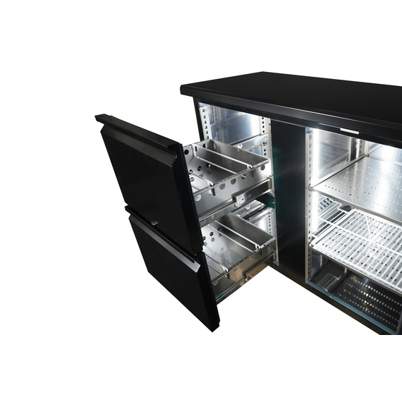 Combisteel Standard Line Barkühler Schwarz 2 Türen Und 2 Schubladen – Breite 2002 3 Combisteel Standard Line Barkühler Schwarz 2 Türen Und 2 Schubladen – Breite 2002