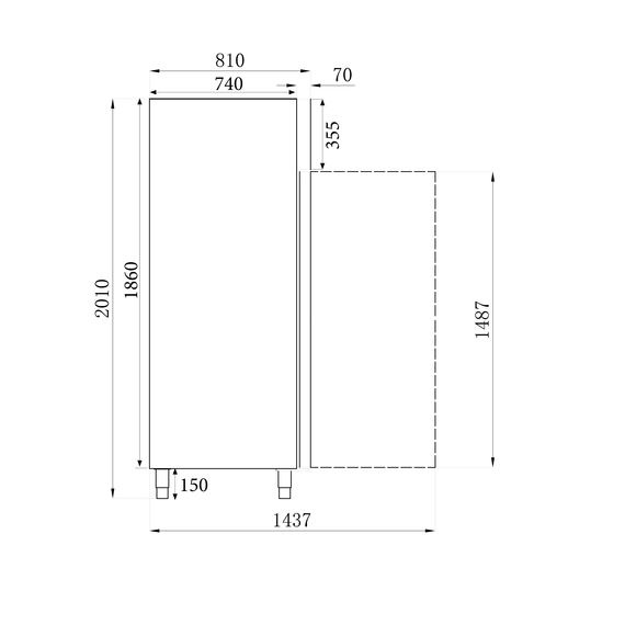 Combisteel Standard Line Tiefkuhlschrank Edelstahl+Alu 600 Ltr Statisch 3 Combisteel Standard Line Tiefkuhlschrank Edelstahl+Alu 600 Ltr Statisch