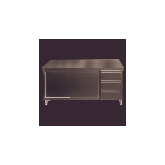 Combisteel 700 Arbeitstisch Schiebetüren Schubladen 1600 Combisteel 700 Arbeitstisch Schiebetüren Schubladen 1600