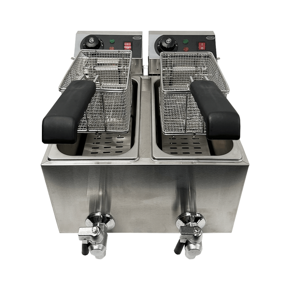 Combisteel Elektro Tischfriteuse 2X4 L 2 Combisteel Elektro Tischfriteuse 2X4 L