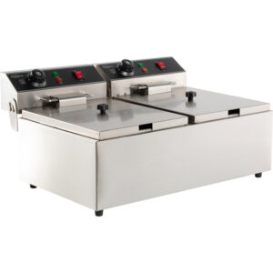 Combisteel Elektro Tischfriteuse 2X6 L