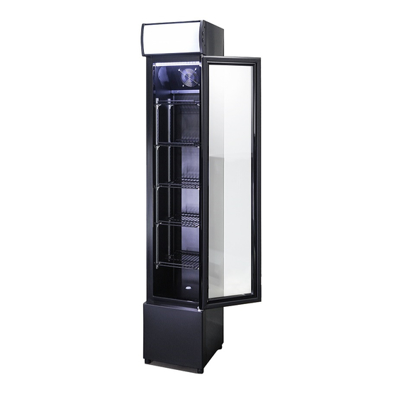 Combisteel Kühlschrank Glastür Schmall Schwarz 3 Combisteel Kühlschrank Glastür Schmall Schwarz