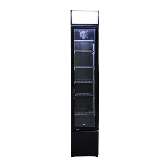 Combisteel Kühlschrank Glastür Schmall Schwarz 1 Combisteel Kühlschrank Glastür Schmall Schwarz