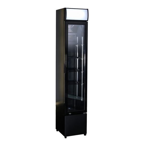 Combisteel Kühlschrank Glastür Schmall Schwarz Combisteel Kühlschrank Glastür Schmall Schwarz