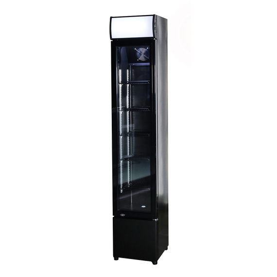 Combisteel Kühlschrank Glastür Schmall Schwarz 2 Combisteel Kühlschrank Glastür Schmall Schwarz