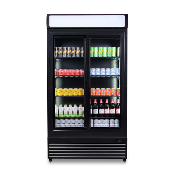 Combisteel Kühlschrank mit Schiebeglastüren Bez-780 Sl Schwarz 3 Combisteel Kühlschrank mit Schiebeglastüren Bez-780 Sl Schwarz