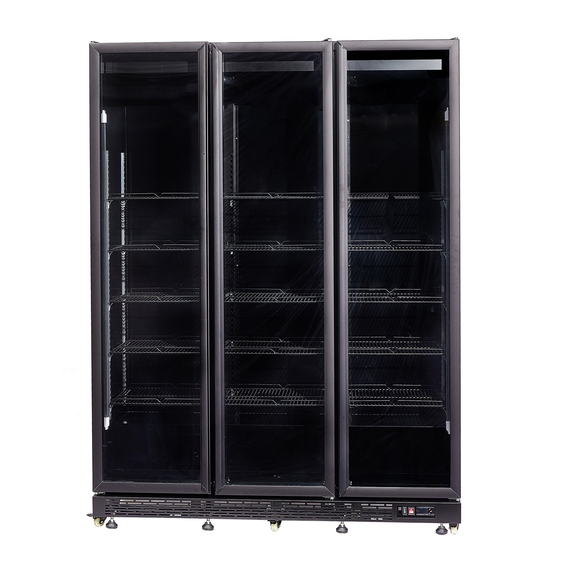 Combisteel Kühlschrank 3 Glastüren Schwarz Nap-1200 2 Combisteel Kühlschrank 3 Glastüren Schwarz Nap-1200