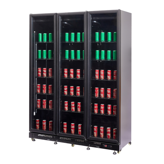 Combisteel Kühlschrank 3 Glastüren Schwarz Nap-1200 Ht - mit Türheizung 7 Combisteel Kühlschrank 3 Glastüren Schwarz Nap-1200 Ht - mit Türheizung