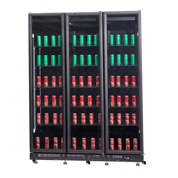 Combisteel Kühlschrank 3 Glastüren Schwarz Nap-1200 Ht - mit Türheizung 8 Combisteel Kühlschrank 3 Glastüren Schwarz Nap-1200 Ht - mit Türheizung