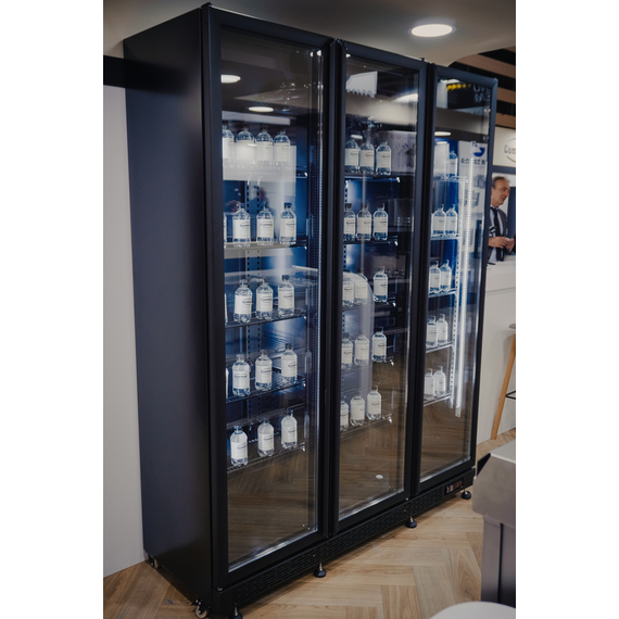 Combisteel Kühlschrank 3 Glastüren Schwarz Nap-1200 9 Combisteel Kühlschrank 3 Glastüren Schwarz Nap-1200