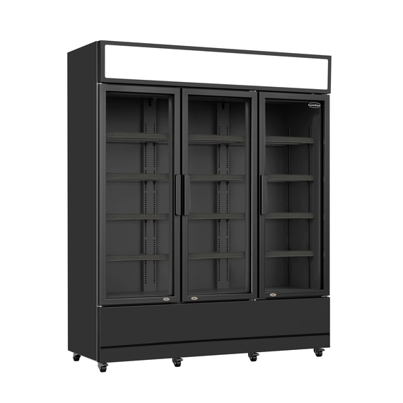 Combisteel Kühlschrank 3 Glastüren Schwarz Fcu-1200 Bl Combisteel Kühlschrank 3 Glastüren Schwarz Fcu-1200 Bl