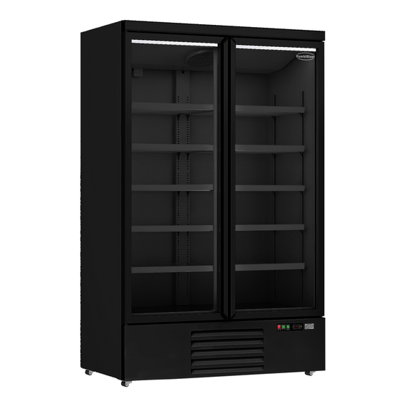 Combisteel Kühlschrank 2 Glastüren Schwarz Jde-1000R Bl Combisteel Kühlschrank 2 Glastüren Schwarz Jde-1000R Bl
