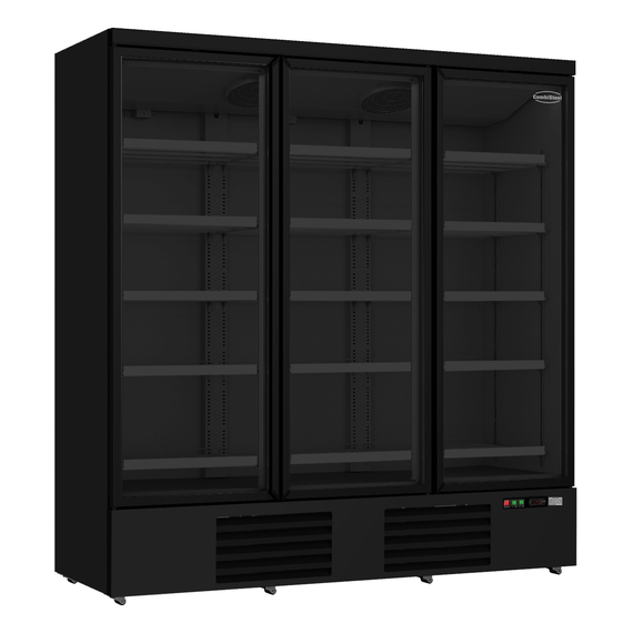 Combisteel Kühlschrank 3 Glastüren Schwarz Jde-1530R Bl Combisteel Kühlschrank 3 Glastüren Schwarz Jde-1530R Bl