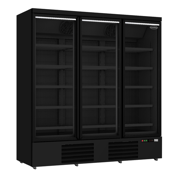 Combisteel Tiefkühlschrank 3 Glastüren Schwarz Jde-1530F Bl Combisteel Tiefkühlschrank 3 Glastüren Schwarz Jde-1530F Bl