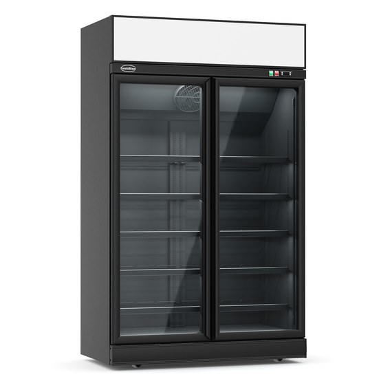 Combisteel Tiefkühlschrank 2 Glastüren Schwarz Ins-1000F Bl Combisteel Tiefkühlschrank 2 Glastüren Schwarz Ins-1000F Bl