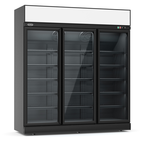 Combisteel Tiefkühlschrank 3 Glastüren Schwarz Ins-1530F Bl Combisteel Tiefkühlschrank 3 Glastüren Schwarz Ins-1530F Bl