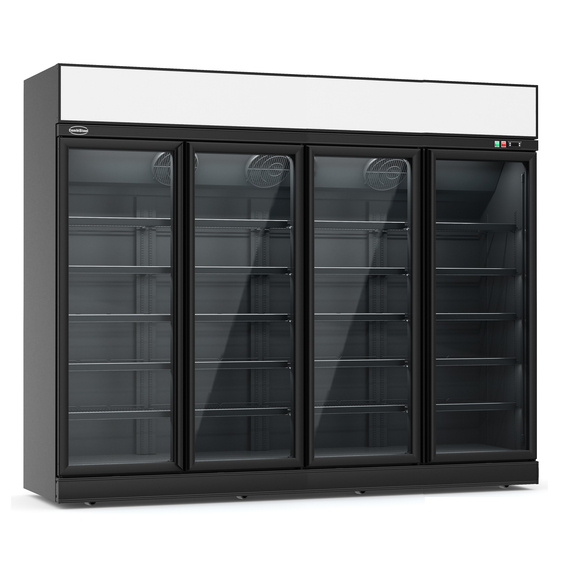 Combisteel Tiefkühlschrank 4 Glastüren Schwarz Ins-2060F Bl Combisteel Tiefkühlschrank 4 Glastüren Schwarz Ins-2060F Bl