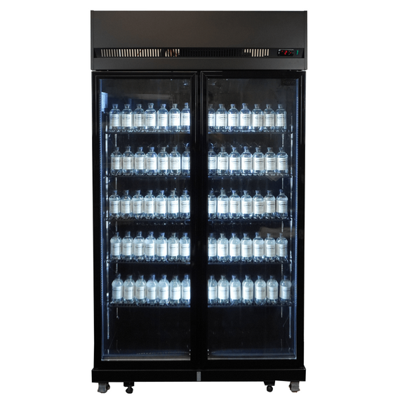 Combisteel Kühlschrank 2 Glastüren Schwarz Irm-770 Bl 1 Combisteel Kühlschrank 2 Glastüren Schwarz Irm-770 Bl