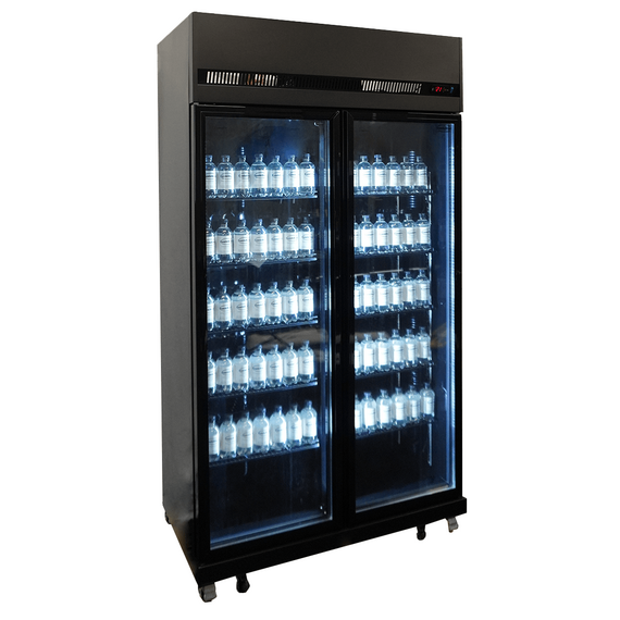 Combisteel Kühlschrank 2 Glastüren Schwarz Irm-770 Bl 2 Combisteel Kühlschrank 2 Glastüren Schwarz Irm-770 Bl