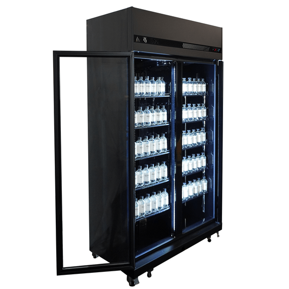 Combisteel Kühlschrank 2 Glastüren Schwarz Irm-770 Bl 8 Combisteel Kühlschrank 2 Glastüren Schwarz Irm-770 Bl
