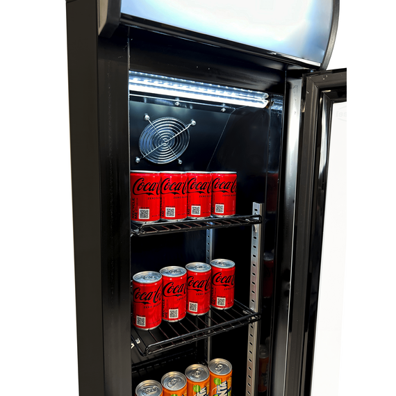 Combisteel Kühlschrank Glastür Schmall Schwarz 6 Combisteel Kühlschrank Glastür Schmall Schwarz