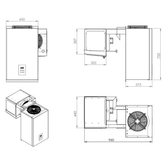 Combisteel Kühlaggregate Huckepack 6,6-9 M3 1 Combisteel Kühlaggregate Huckepack 6,6-9 M3