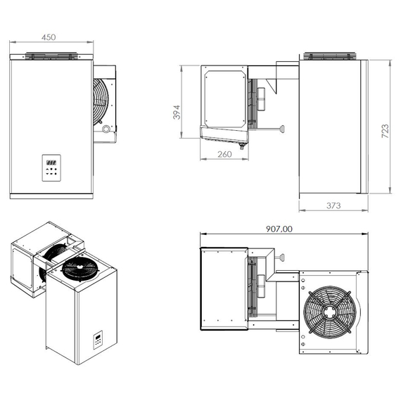 Combisteel Tiefkühlaggregate Huckepack 4,1-6,5 M3 1 Combisteel Tiefkühlaggregate Huckepack 4,1-6,5 M3