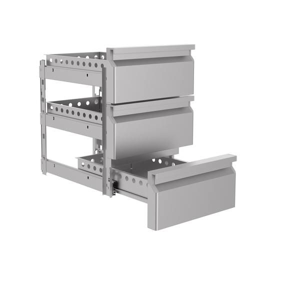Combisteel Pro Line Schubladenblock 1/3 Monoblock Soft Closing 1 Combisteel Pro Line Schubladenblock 1/3 Monoblock Soft Closing