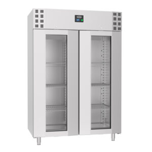 Combisteel Pro Line Tiefkühlschrank Edelstahl Glastür Mono Block 1400 Ltr