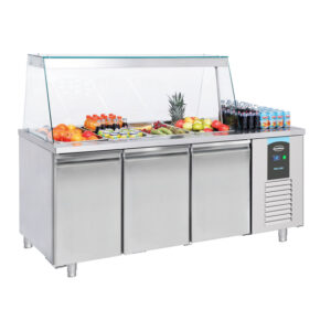 Combisteel Pro Line Saladette 3 Türen 4X 1/1Gn Behälter