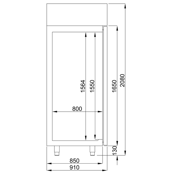 Combisteel Pro Line Bäckerei Tiefkühlschrank Monoblock 6 Combisteel Pro Line Bäckerei Tiefkühlschrank Monoblock