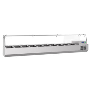 Combisteel Pro Line Aufsatzvitrine 10X 1/3 Gn