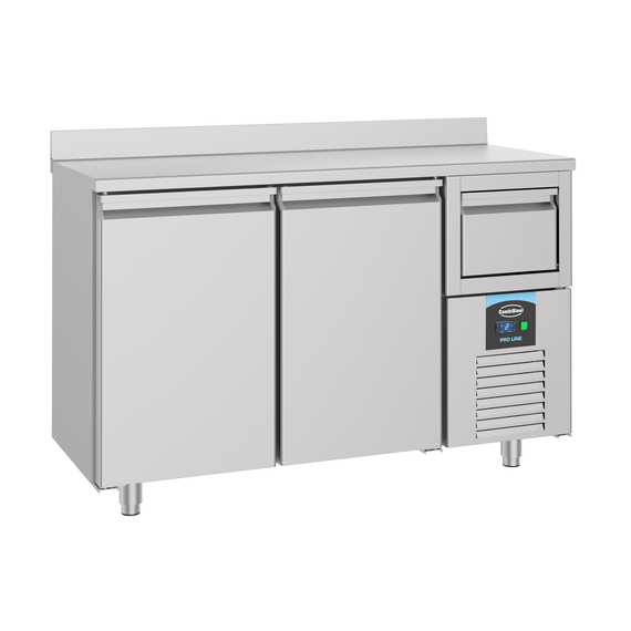 Combisteel 600 Kühltisch 2 Türen mit Schublade für Kaffee Combisteel 600 Kühltisch 2 Türen mit Schublade für Kaffee