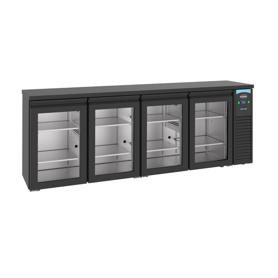 Combisteel Pro Line Barkühler Schwarz 4 Glastüren Combisteel Pro Line Barkühler Schwarz 4 Glastüren